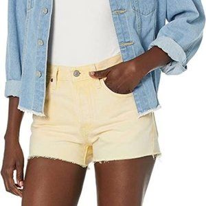 Levi's 501 Denim Shorts Yellow